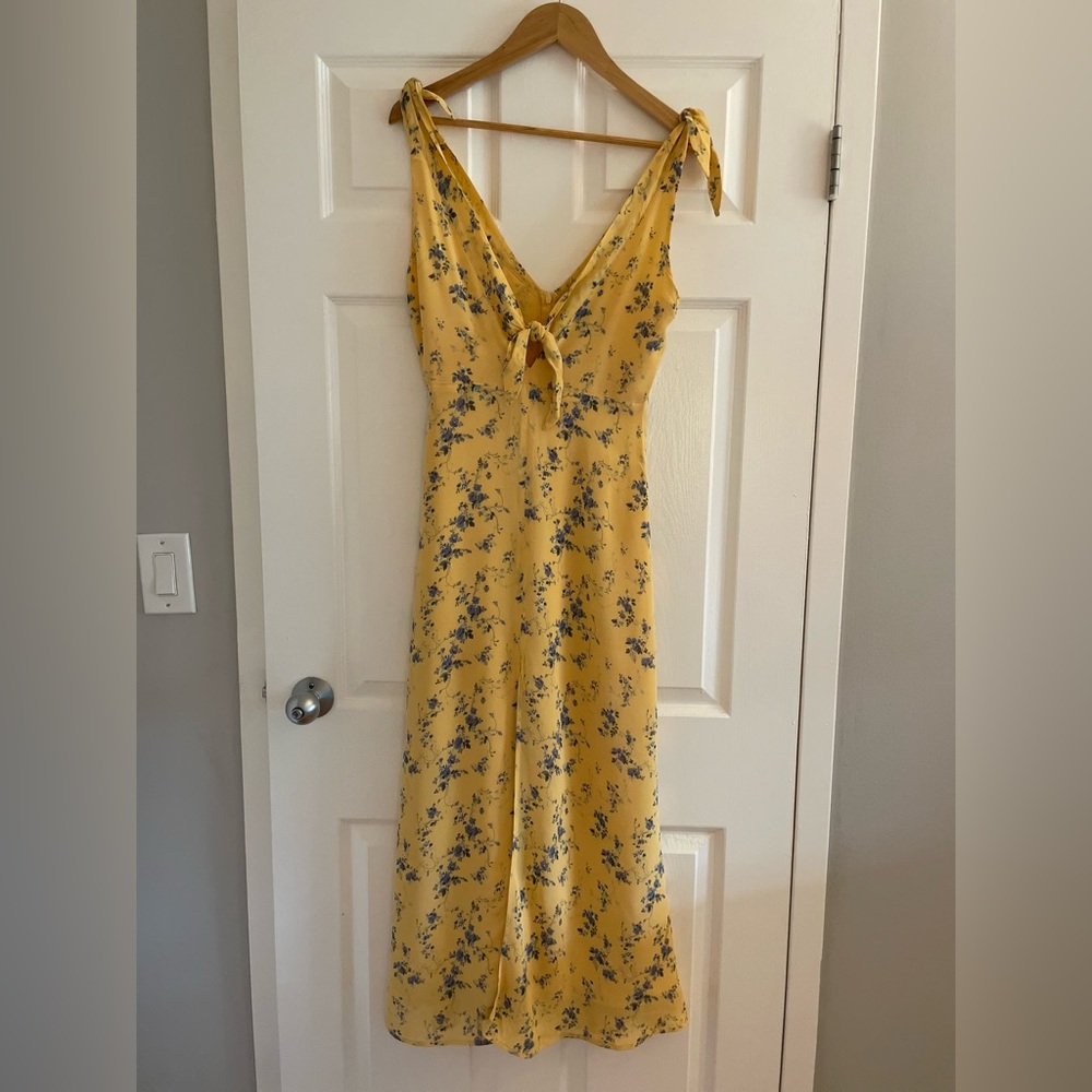 Reformation Yellow Flowery Dress size 6 (s)